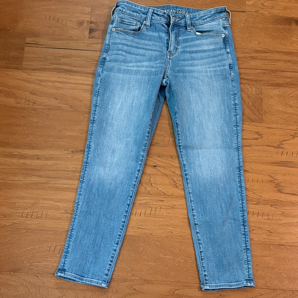 American Eagle Outfitters Light Wash Skinny Jeans - Blue